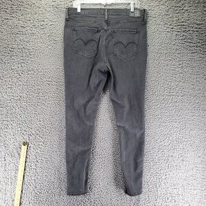 Levis Jeans Women Size 32 Gray 720 High Rise Super Skinny Stretch Denim